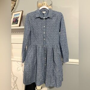 J. Crew Blue Floral dress size 4